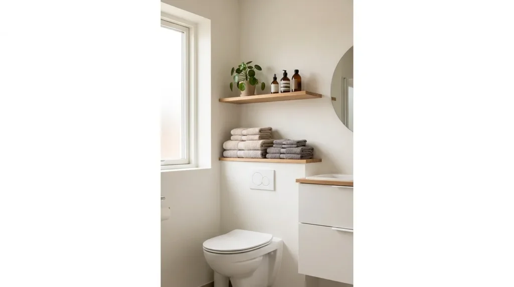 Add open shelving for everyday items
