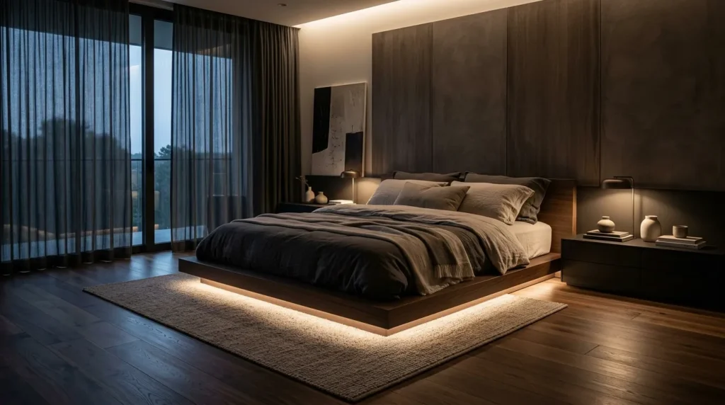 Add under bed or under furniture led strips
