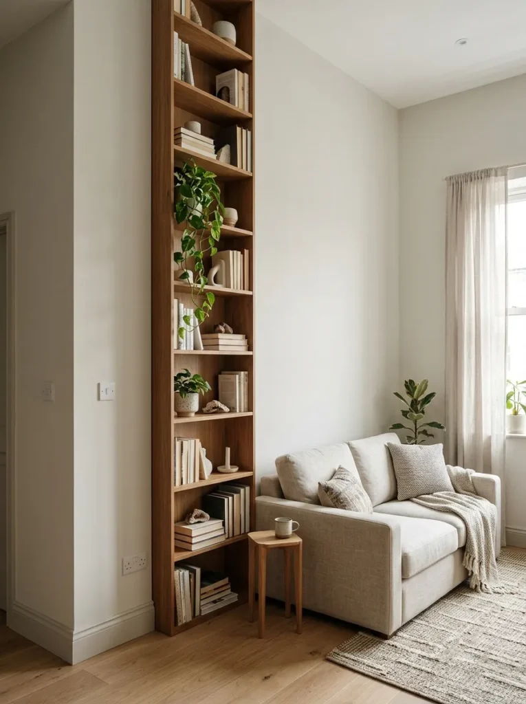Add vertical shelving
