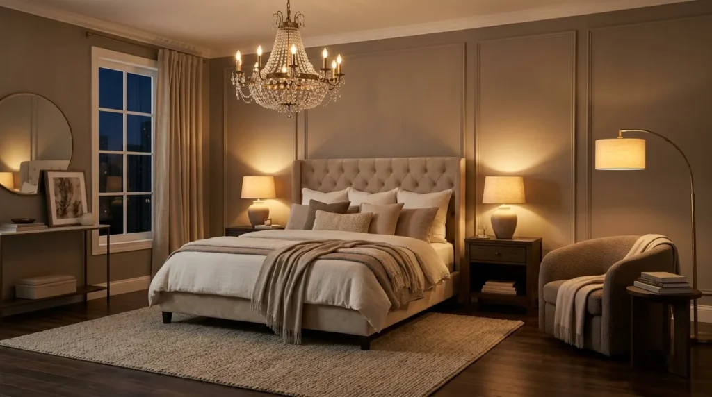 Add warmth with layered lighting