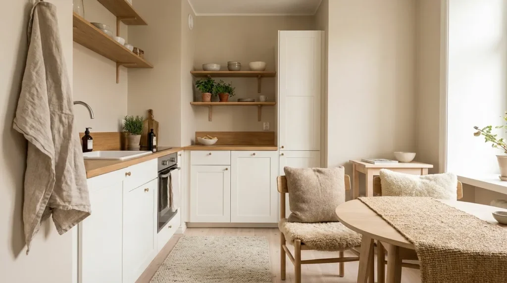 Add warmth with textiles