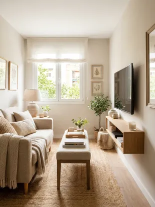 Add a bench instead of a coffee table