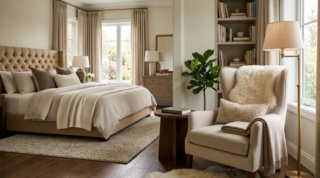 Add a dedicated reading chair or chaise