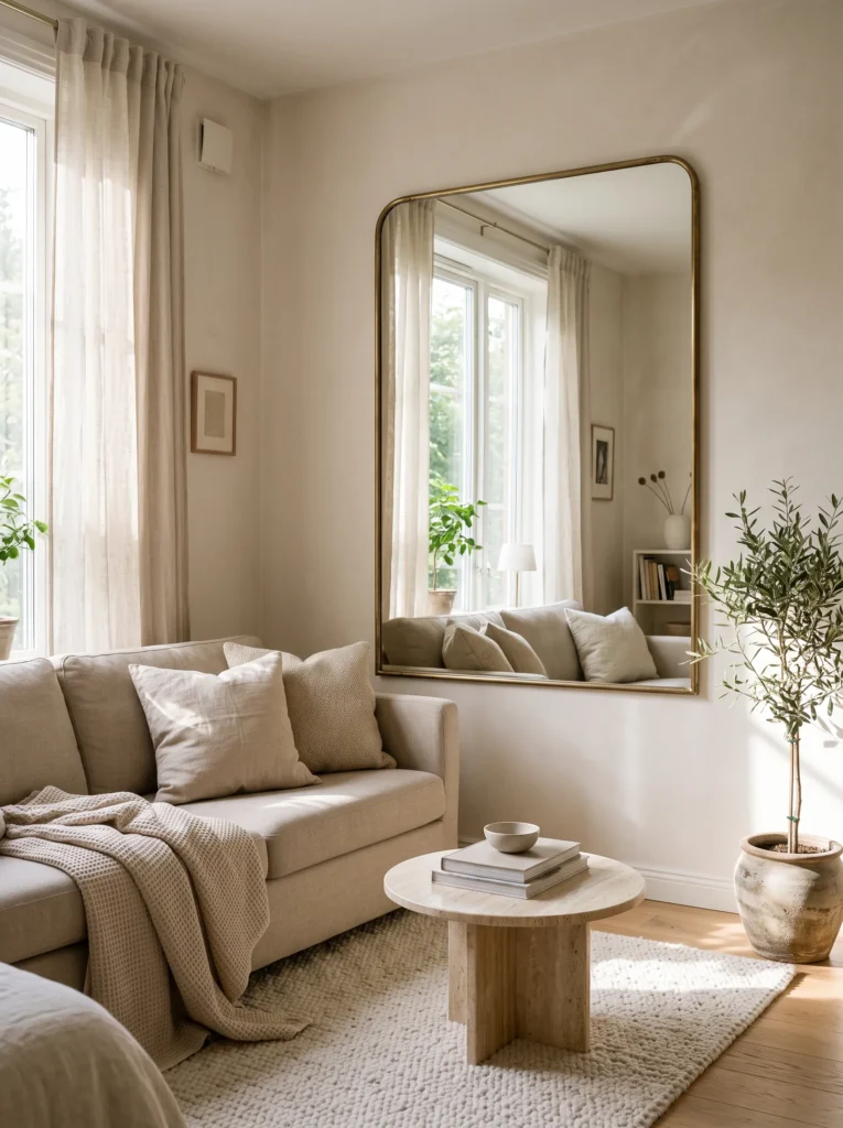 Add a large mirror