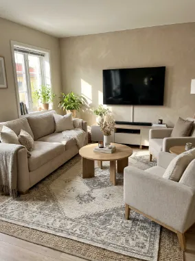 Add a statement rug to anchor the space