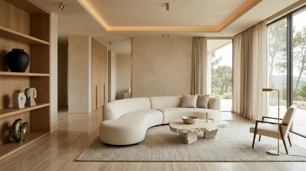 Balance negative space with curated styling