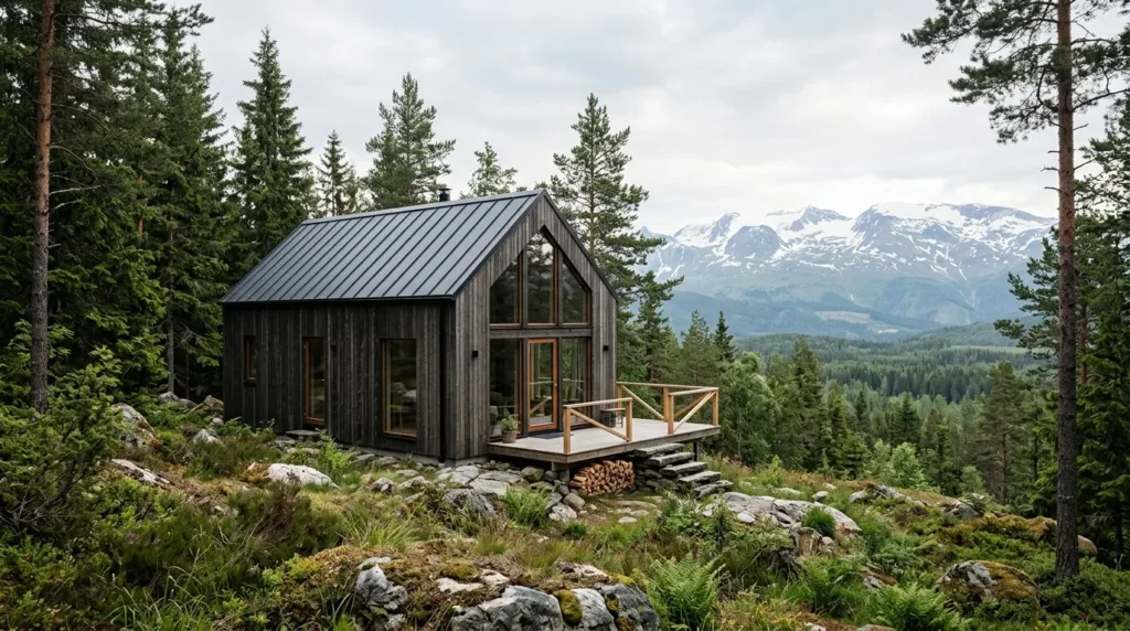Blend the home into its natural surroundings