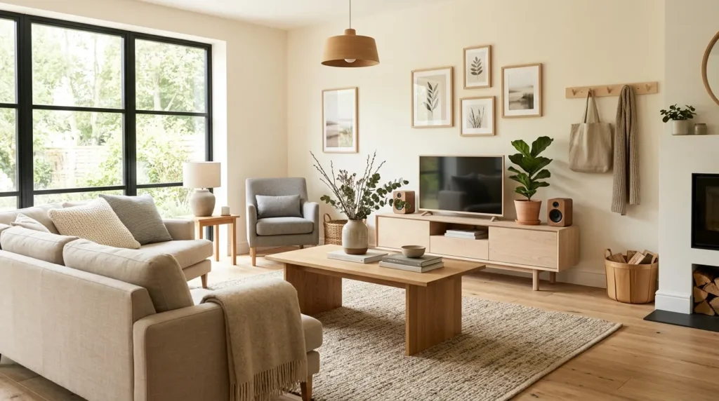 Bring in natural wood tones