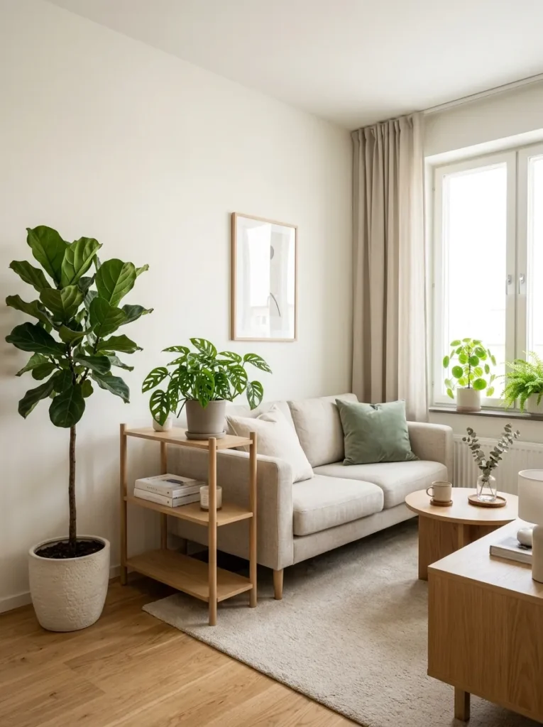 Bring in plants for a fresh feel