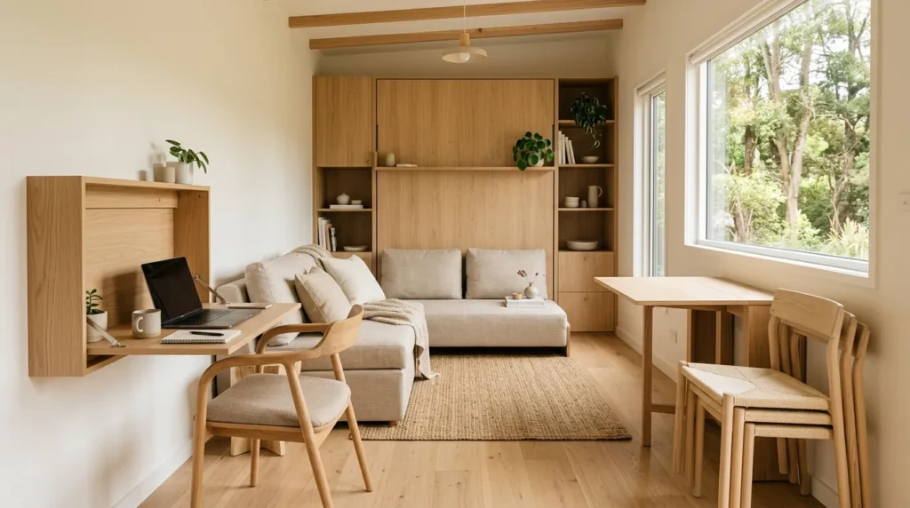 Choose fold away or wall mounted furniture