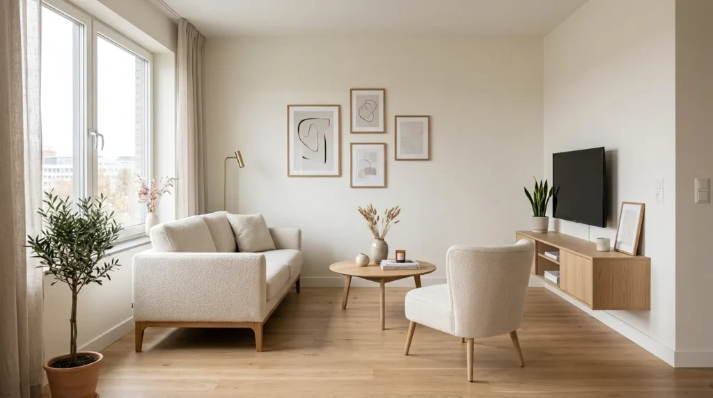 Choose furniture with exposed legs