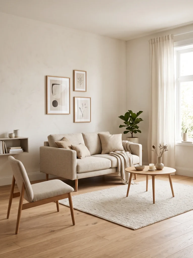 Choose furniture with visible legs