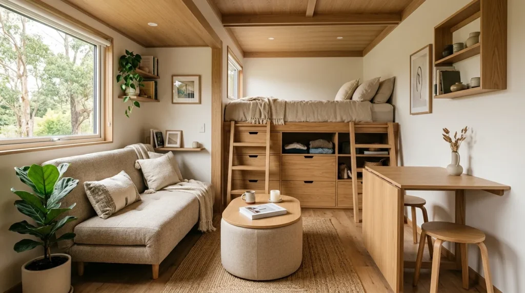 Choose multi functional furniture from the start