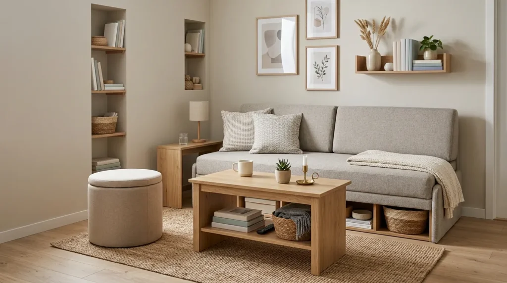 Choose multi functional, space conscious furniture