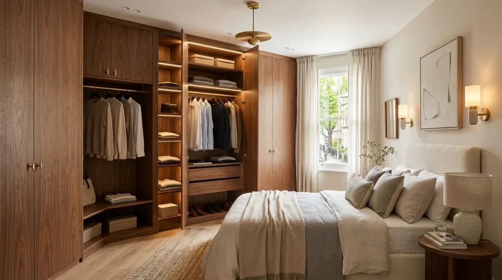 Choose rich, warm wood finishes