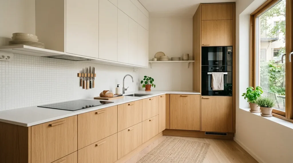 Choose simple, handle free cabinetry