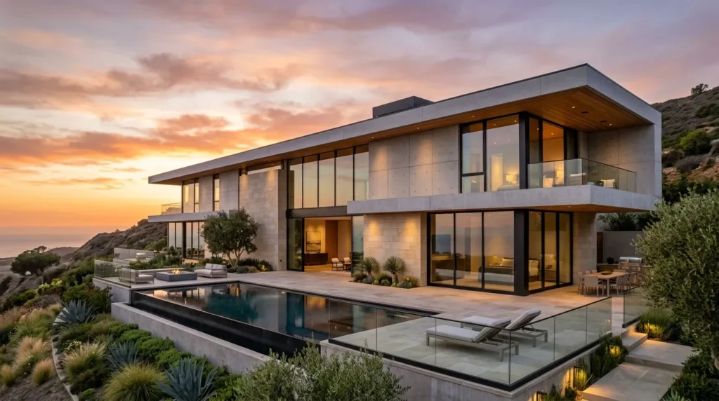 Choose a flat or low slope roofline