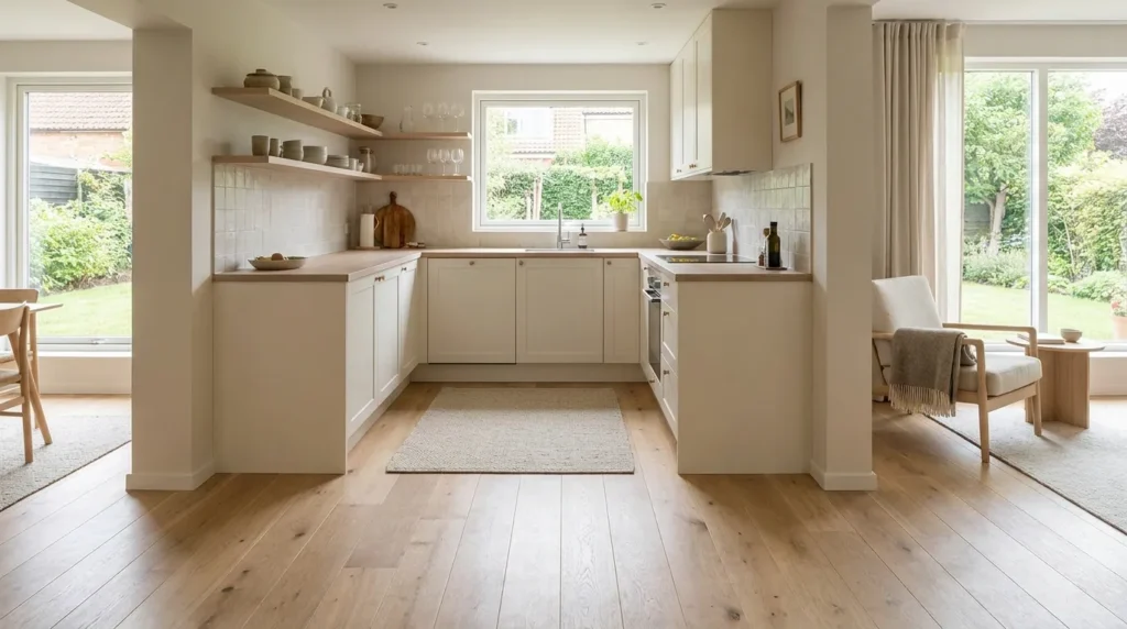 Choose a simple, durable flooring material