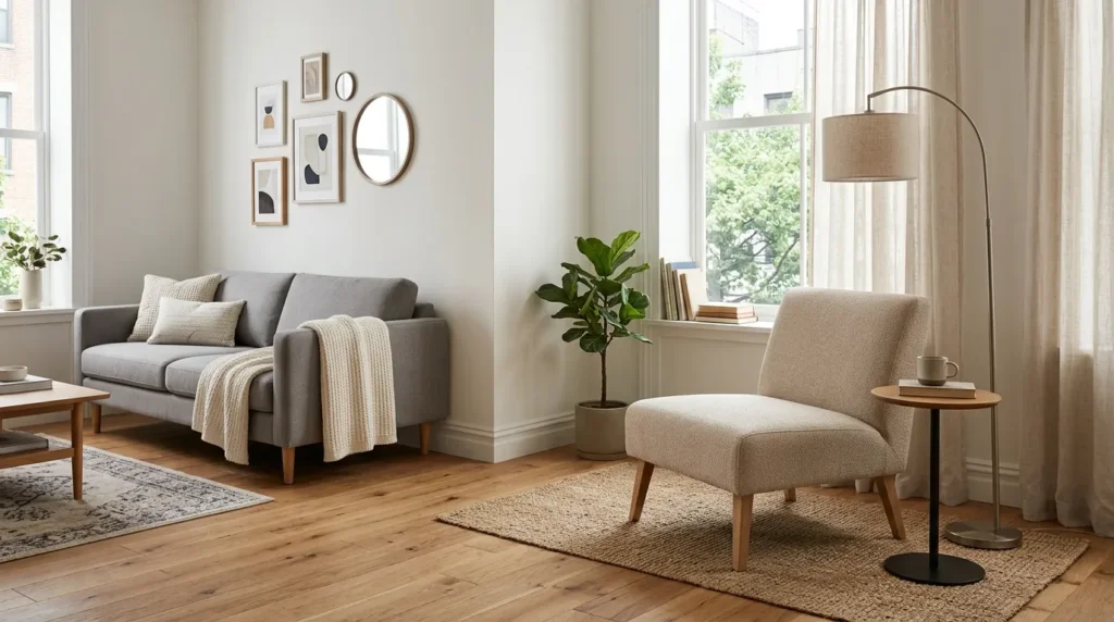 Choose an armless or slipper chair for extra seating