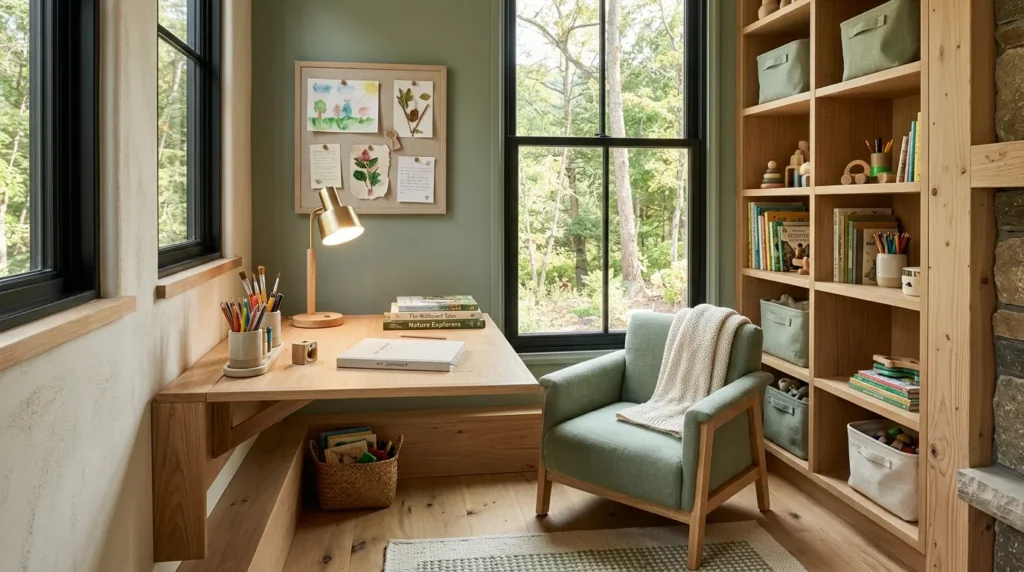 Create a dedicated homework or study nook