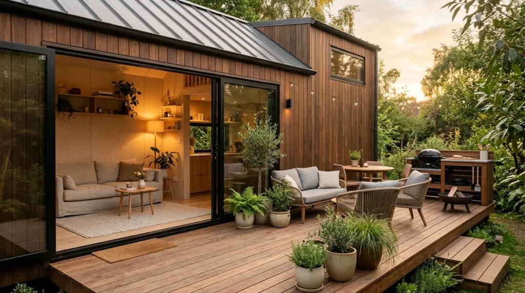 Design outdoor space as an extension of the home