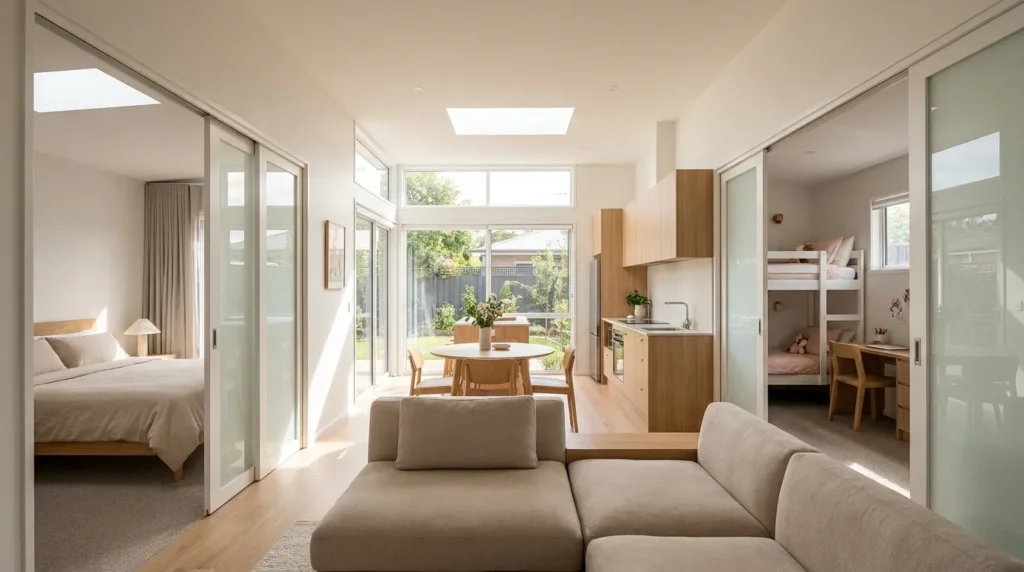 Explore the single story linear plan for foundation builds