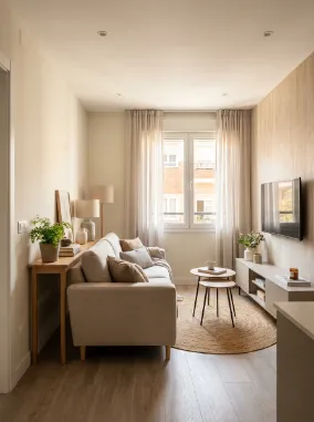 Float the sofa away from the wall