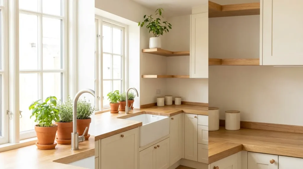 Incorporate greenery for a natural touch
