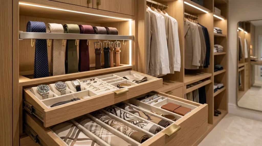 Incorporate pull out accessory organizers