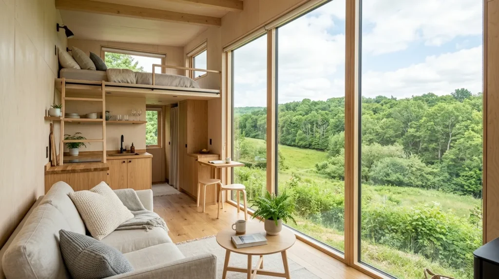 Install large windows for natural light