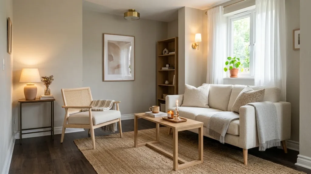 Keep furniture light and airy where possible