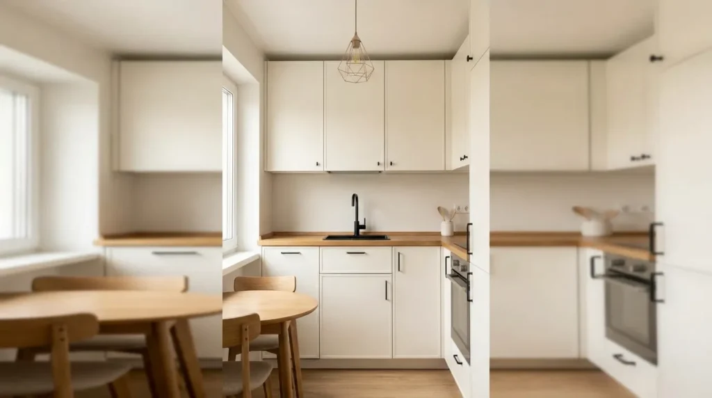 Keep hardware and fixtures simple