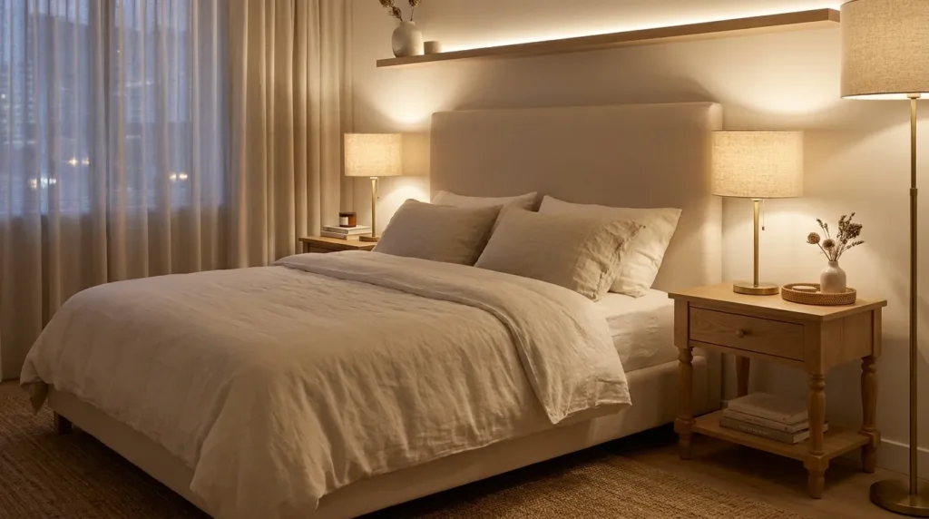 Layer in bedside table lamps