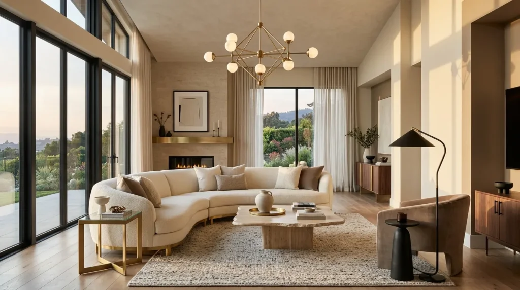 Mix metal finishes intentionally, not accidentally