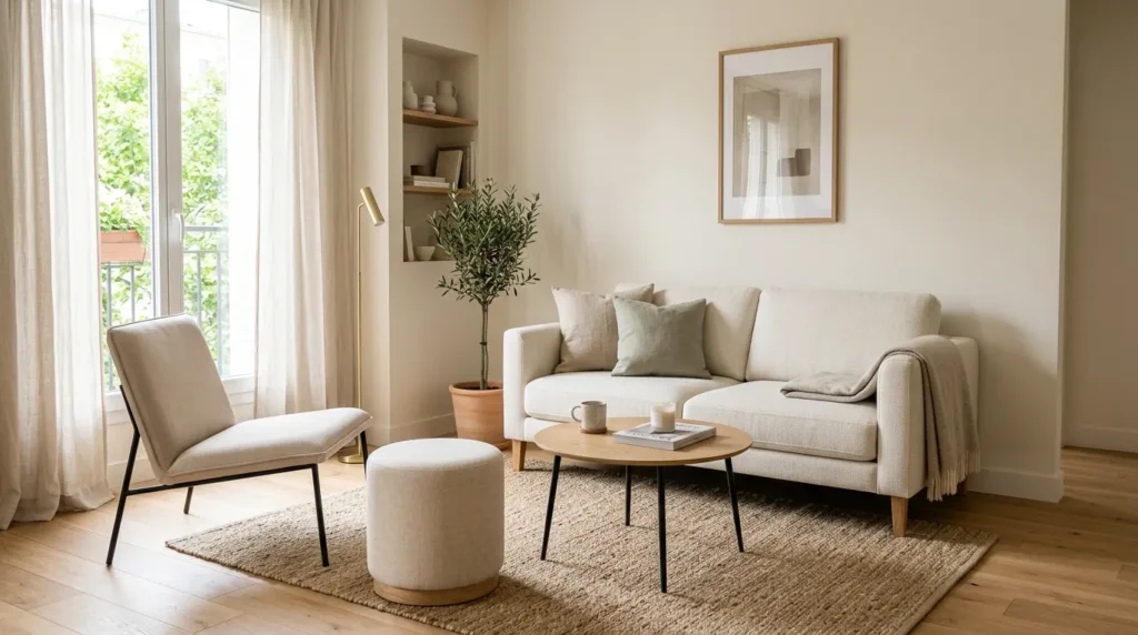 Opt for a loveseat instead of a full sofa
