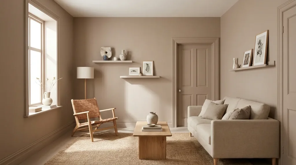 Paint the trim the same color as the walls