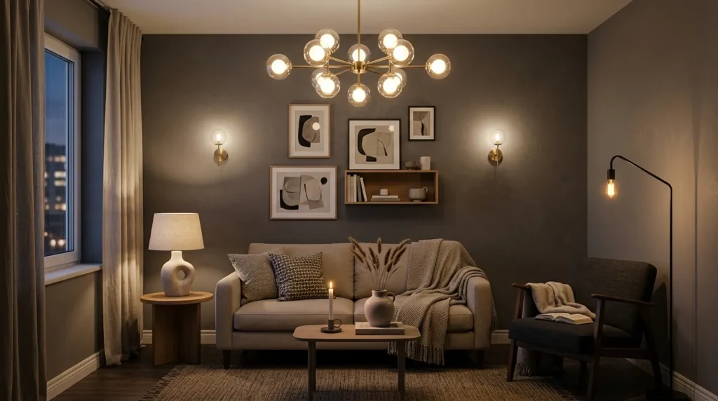 Prioritize lighting layers over a single overhead fixture