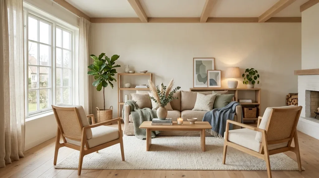 Start with a warm neutral palette