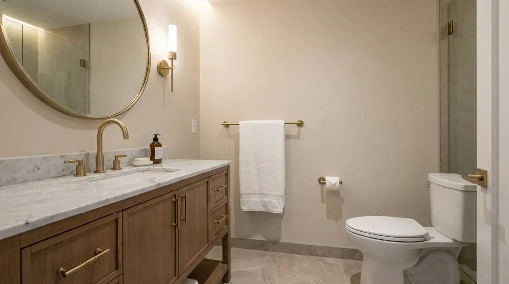 Swap out the faucet and hardware