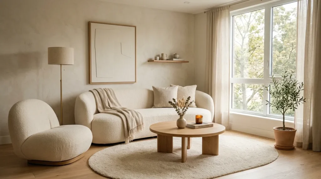 The curved furniture approach