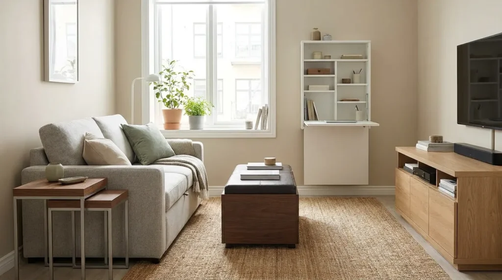 The multifunctional studio layout