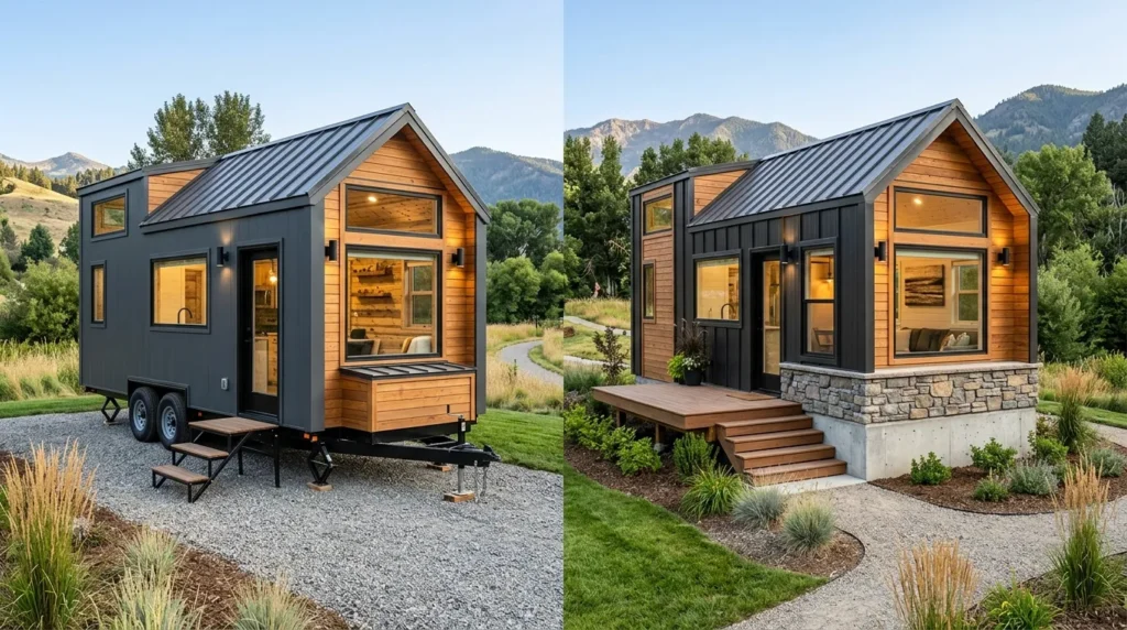 Tiny homes on wheels tend to cost more than foundation builds