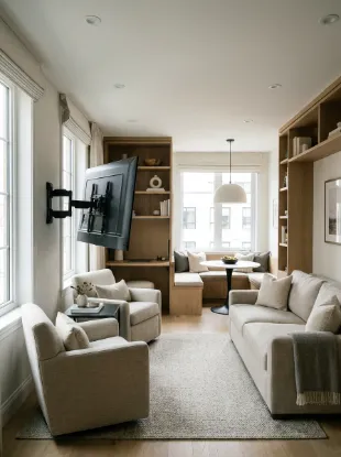 Try a swivel tv mount
