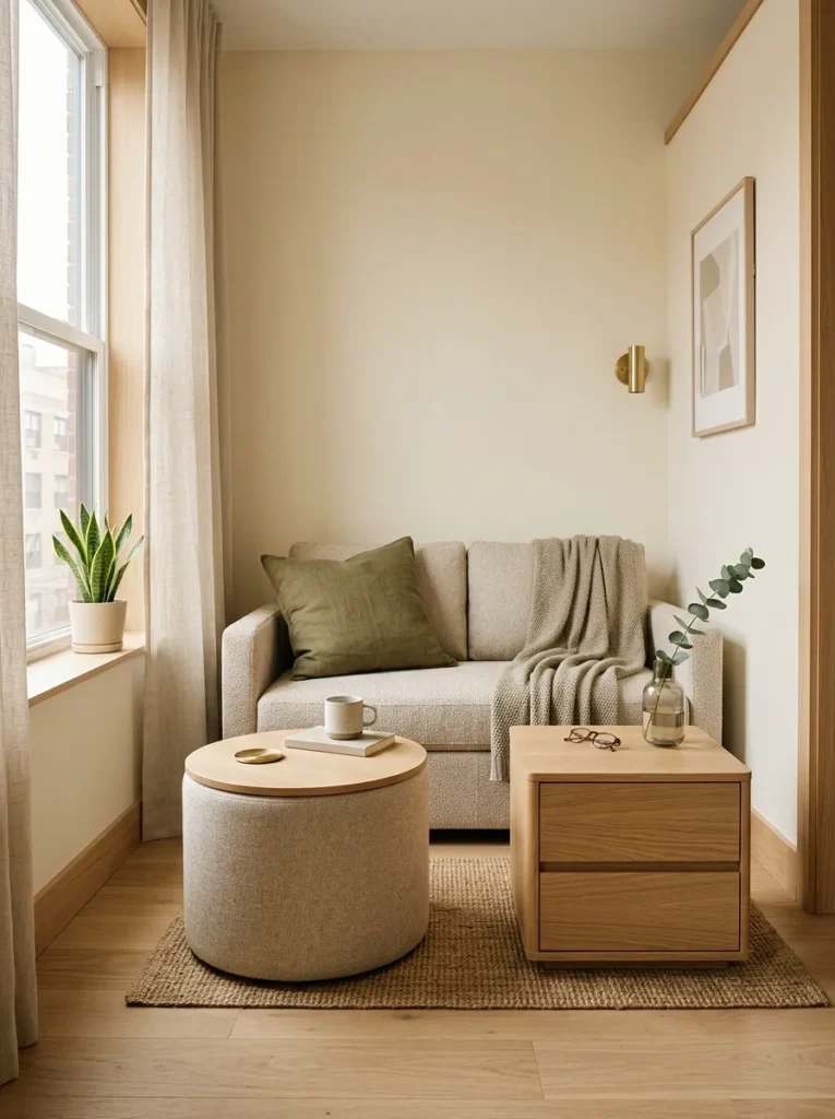 Use multi purpose furniture