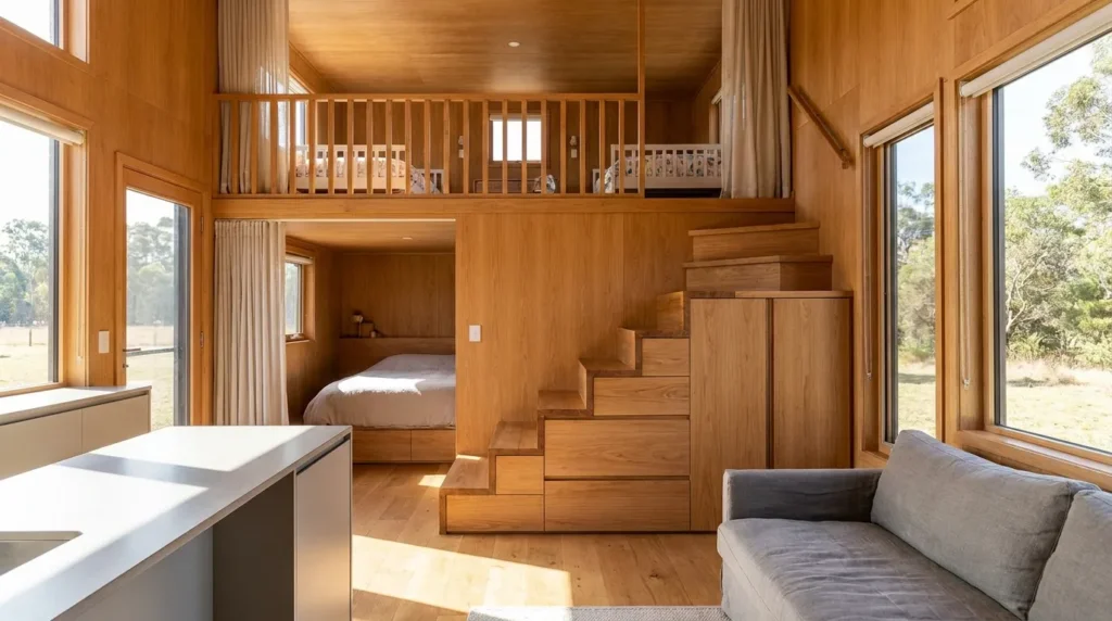 Use a split level design for a middle ground solution