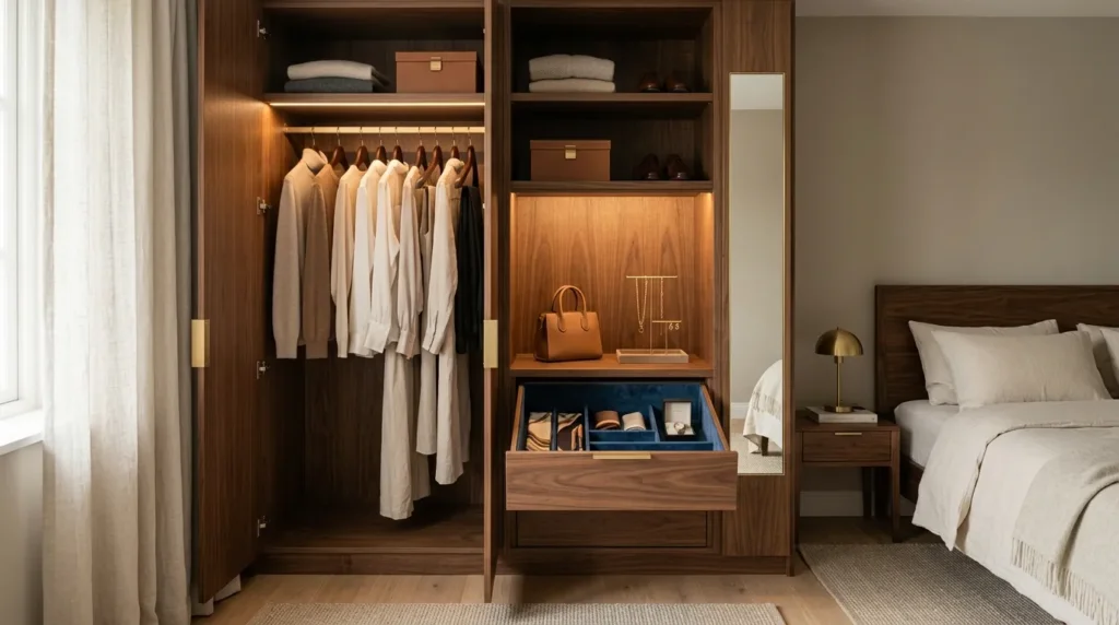Why small wardrobes can still feel luxurious