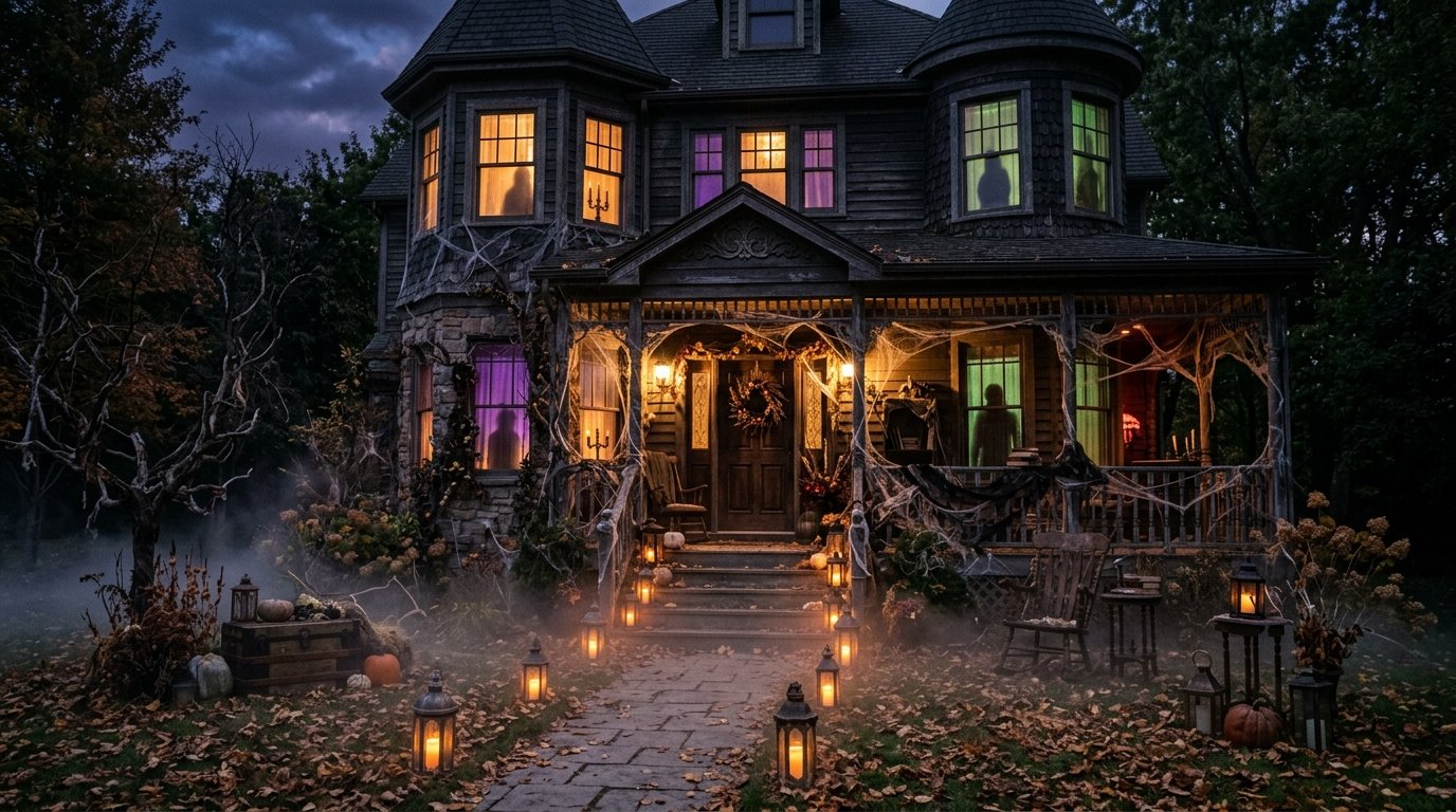 15 halloween decor ideas that create a haunted house feel