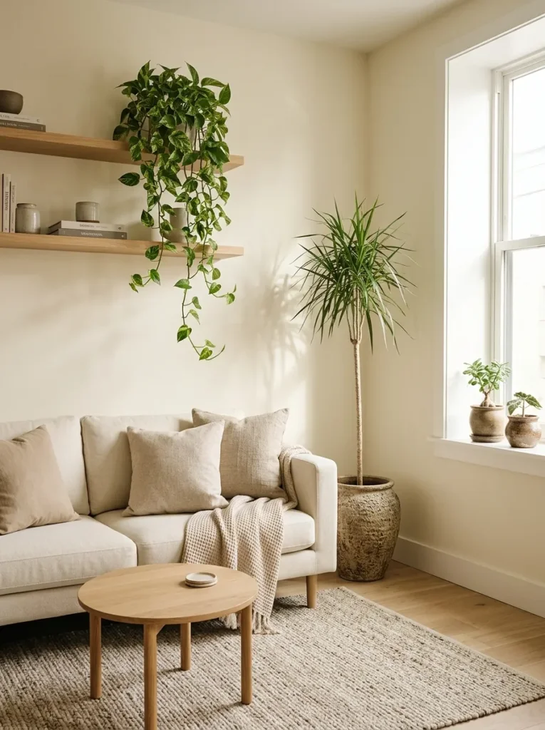Add greenery with small plants