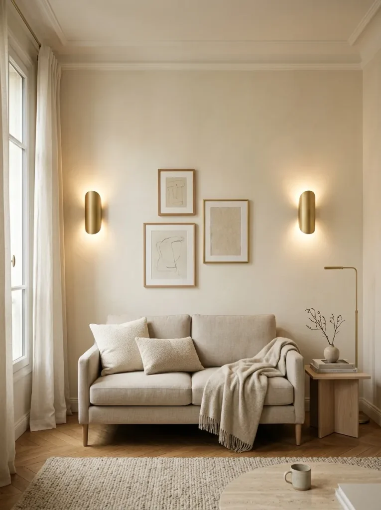 Add wall sconces for layered lighting