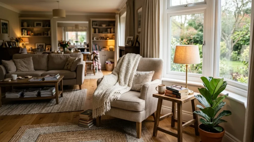 Add a cozy corner for reading or quiet time